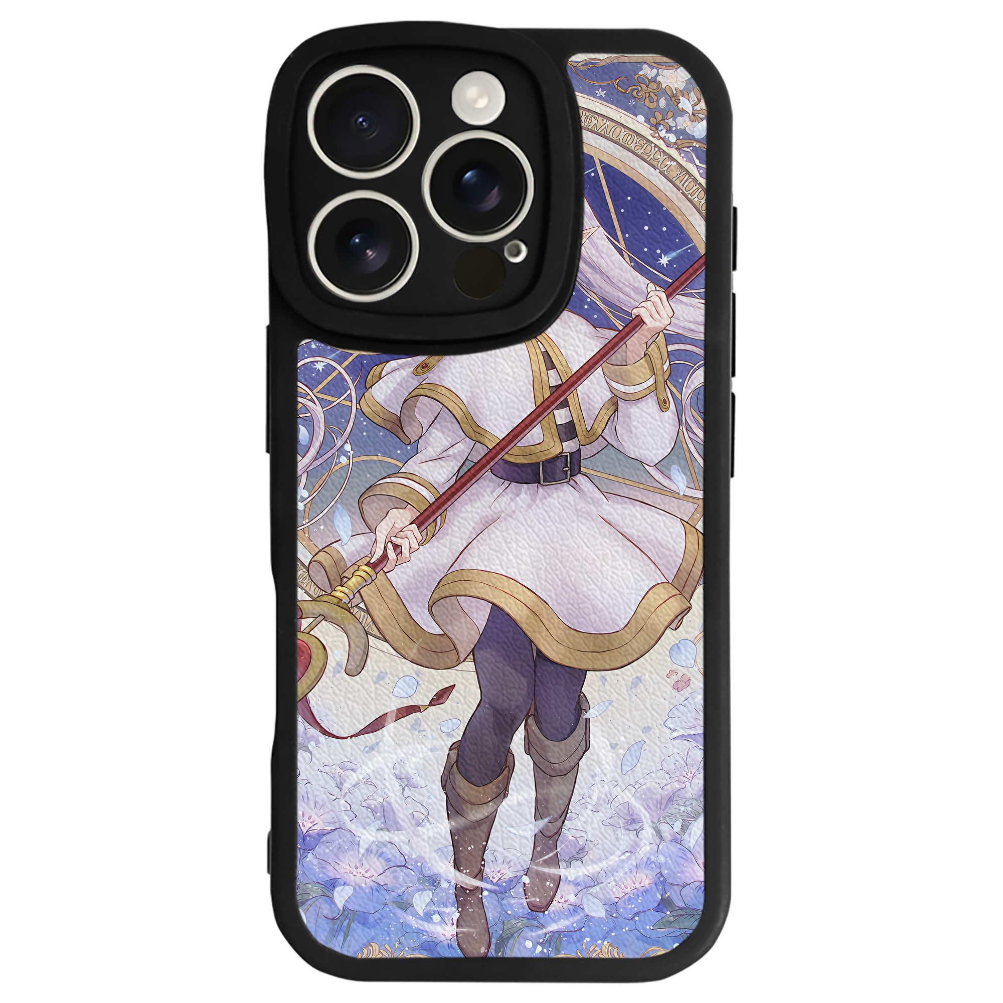 （画像用） 葬送のフリーレン Frieren 【iPhone 16シリーズ対応】シリコンスマホケース（レザー調） 材質：シリコン